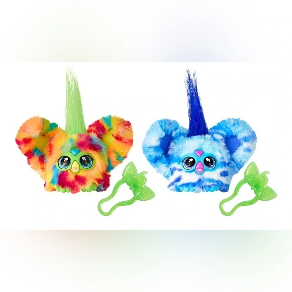 Furby furblets 2 pack bag charm plushies